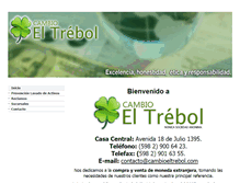 Tablet Screenshot of cambioeltrebol.com